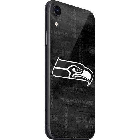 NFL Seattle Seahawks Black & White iPhone SE (2nd & 3rd Gen) Skin