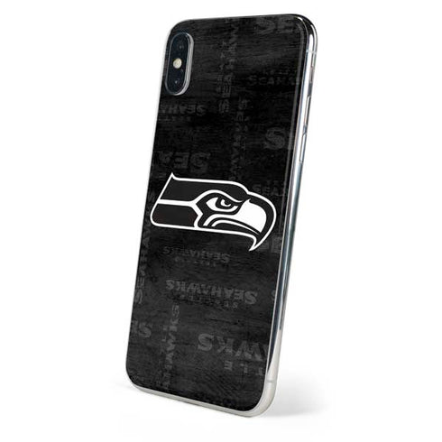 NFL Seattle Seahawks Black & White iPhone XS Max Skin