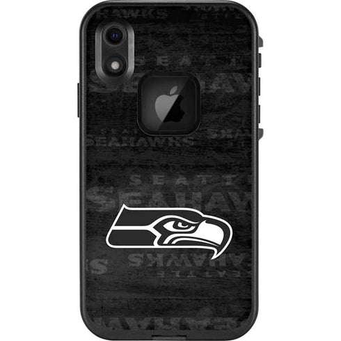 NFL Seattle Seahawks Black & White LifeProof Fre iPhone Skin