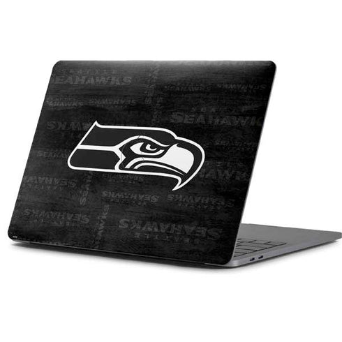NFL Seattle Seahawks Black & White Apple MacBook Pro 13-inch Skin