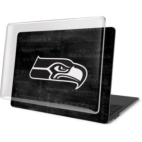 NFL Seattle Seahawks Black & White MacBook Pro 15in (2016-19) Case plus Skin