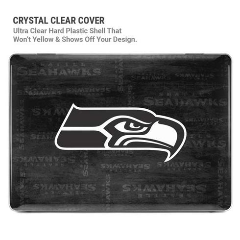 NFL Seattle Seahawks Black & White MacBook Pro 16in (2021-25) Case plus Skin
