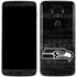 NFL Seattle Seahawks Black & White Moto E5 Plus Skin