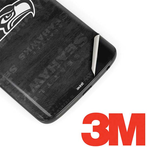 NFL Seattle Seahawks Black & White Moto G6 Skin