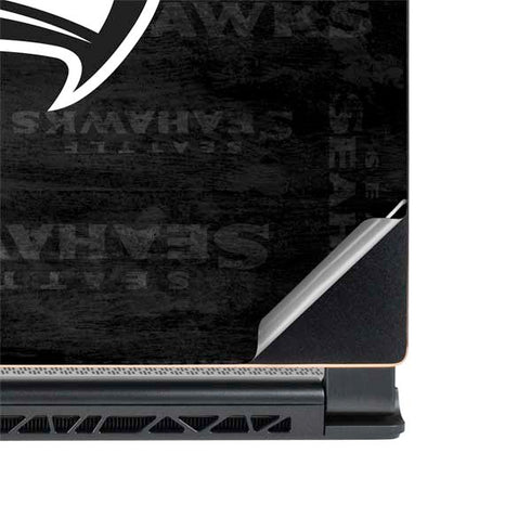NFL Seattle Seahawks Black & White MSI GS65 Stealth Laptop Skin
