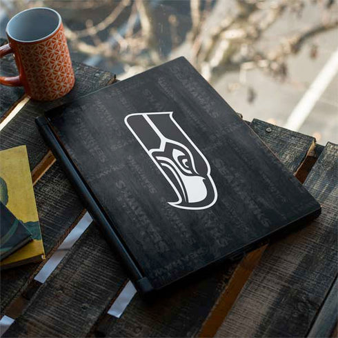 NFL Seattle Seahawks Black & White MSI GS65 Stealth Laptop Skin