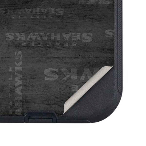 NFL Seattle Seahawks Black & White Otterbox Defender iPhone Skin