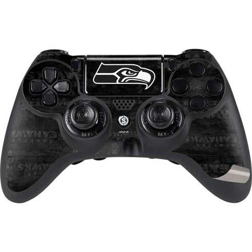 NFL Seattle Seahawks Black & White PS4/PC SCUF Impact Controller Skin
