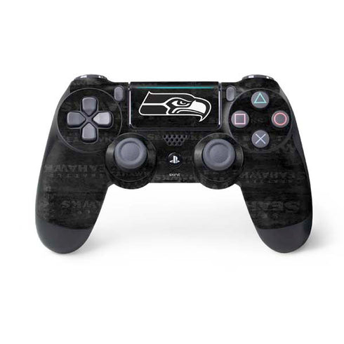NFL Seattle Seahawks Black & White PS4 Pro/Slim Controller Skin