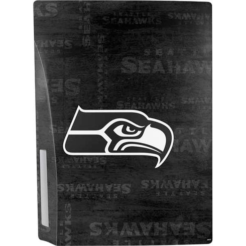 NFL Seattle Seahawks Black & White PS5 Bundle Skin