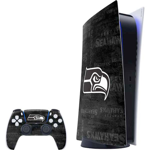 NFL Seattle Seahawks Black & White PS5 Digital Edition Bundle Skin