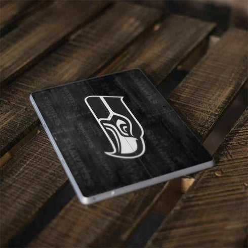 NFL Seattle Seahawks Black & White Surface Go Skin