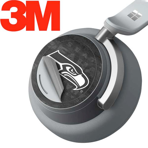 NFL Seattle Seahawks Black & White Surface Headphones Skin