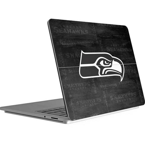 NFL Seattle Seahawks Black & White Surface Laptop Studio Skin