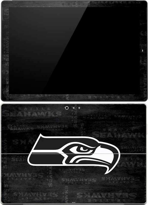 NFL Seattle Seahawks Black & White Surface Pro (2017) Skin