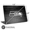 NFL Seattle Seahawks Black & White Universal Laptop 12in (9.8 x 6.8in) Skin