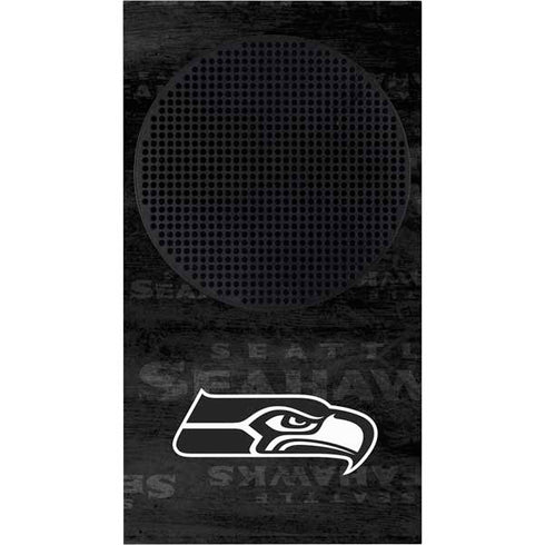 NFL Seattle Seahawks Black & White Xbox Series S Console Skin