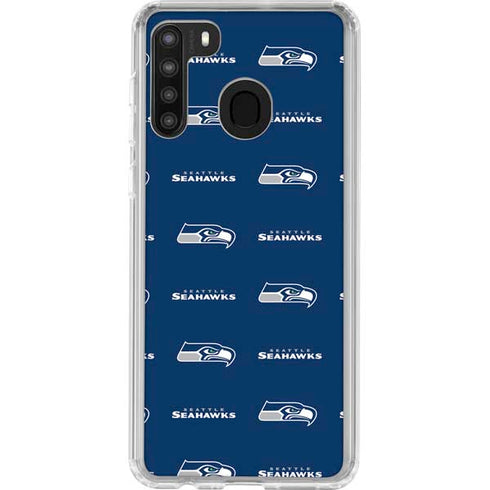 NFL Seattle Seahawks Blitz Series Galaxy A21 Clear Case