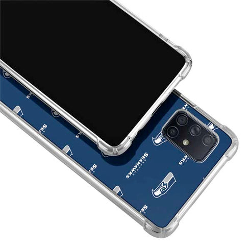 NFL Seattle Seahawks Blitz Series Galaxy A71 5G Clear Case