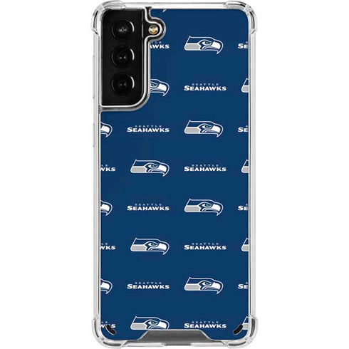 NFL Seattle Seahawks Blitz Series Galaxy S21 Plus 5G Clear Case