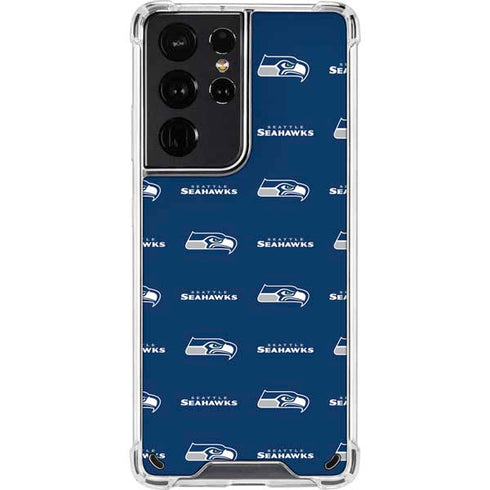 NFL Seattle Seahawks Blitz Series Galaxy S21 Ultra 5G Clear Case