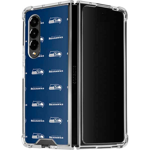 NFL Seattle Seahawks Blitz Series Galaxy Z Fold4 5G Clear Case
