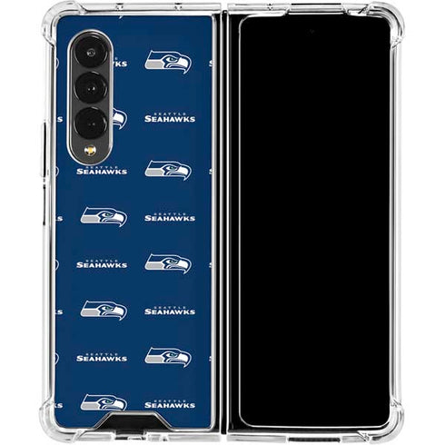 NFL Seattle Seahawks Blitz Series Galaxy Z Fold4 5G Clear Case