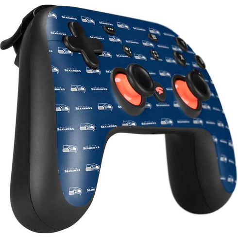 NFL Seattle Seahawks Blitz Series Google Stadia Controller Skin