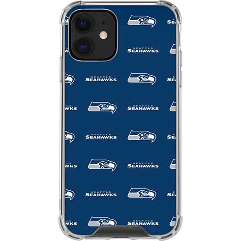 NFL Seattle Seahawks Blitz Series iPhone 12 Clear Case