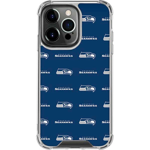 NFL Seattle Seahawks Blitz Series iPhone 15 Pro Clear Case