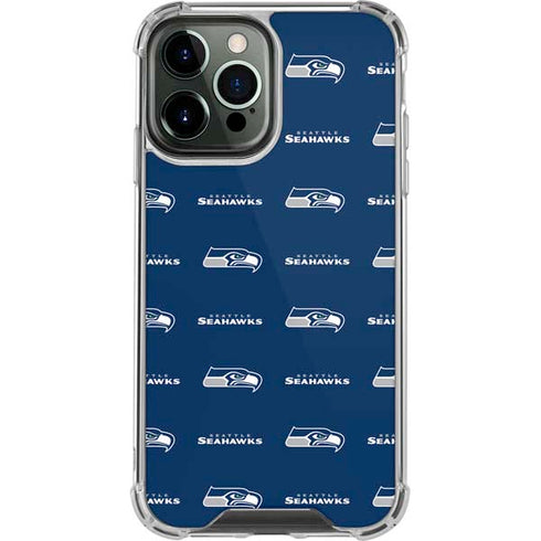 NFL Seattle Seahawks Blitz Series iPhone 15 Pro Max Clear Case