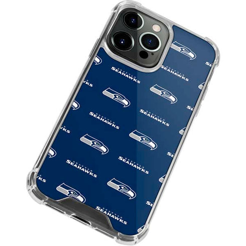 NFL Seattle Seahawks Blitz Series iPhone 15 Pro Max Clear Case