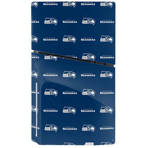 NFL Seattle Seahawks Blitz Series PS5 Slim Disk Console Skin
