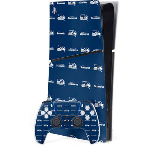 NFL Seattle Seahawks Blitz Series PS5 Slim Digital Edition Bundle Skin