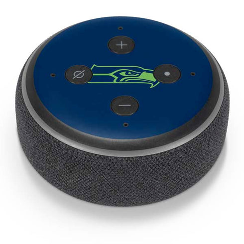 NFL Seattle Seahawks Blue Performance Series Amazon Echo Dot Skin