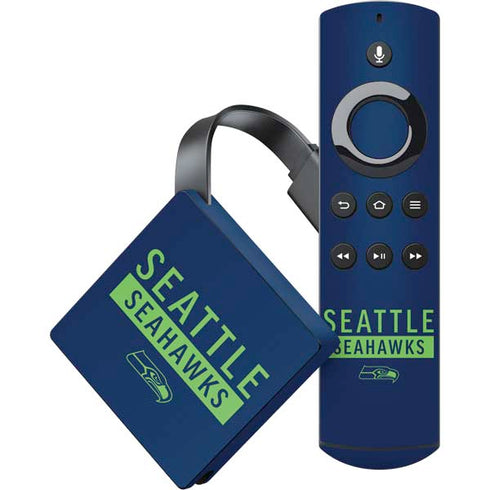 NFL Seattle Seahawks Blue Performance Series Amazon Fire TV Skin