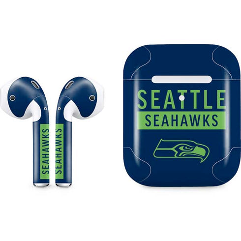 NFL Seattle Seahawks Blue Performance Series Apple AirPods 2 Skin