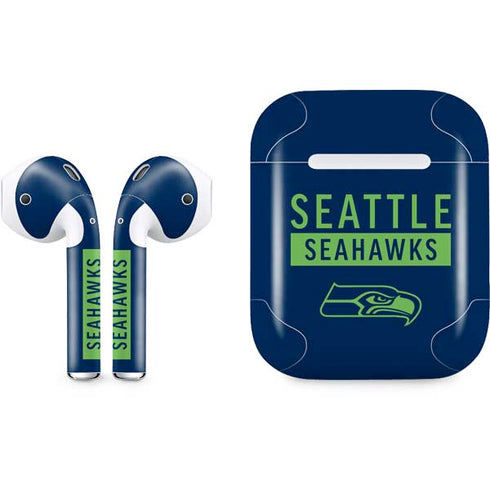 NFL Seattle Seahawks Blue Performance Series Apple AirPods Skin