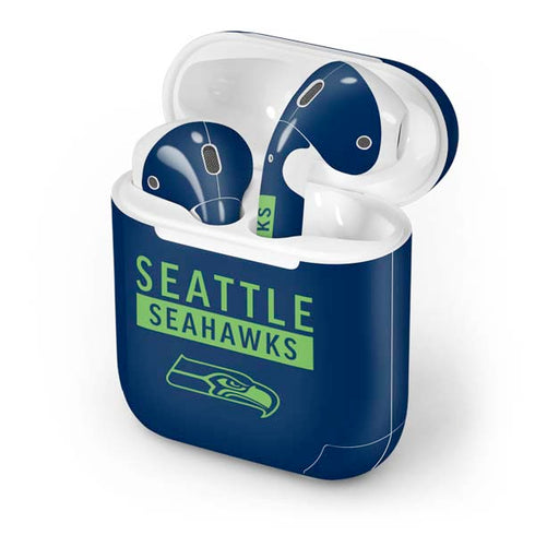 NFL Seattle Seahawks Blue Performance Series Apple AirPods Skin