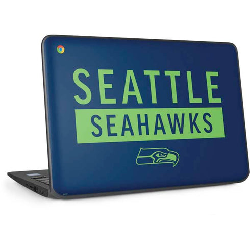 NFL Seattle Seahawks Blue Performance Series HP Chromebook Skin