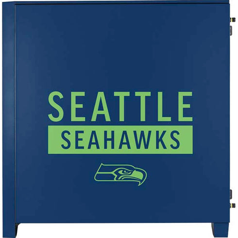 NFL Seattle Seahawks Blue Performance Series Corsair 4000D Tempered Glass Mid-Tower ATX Case Skin