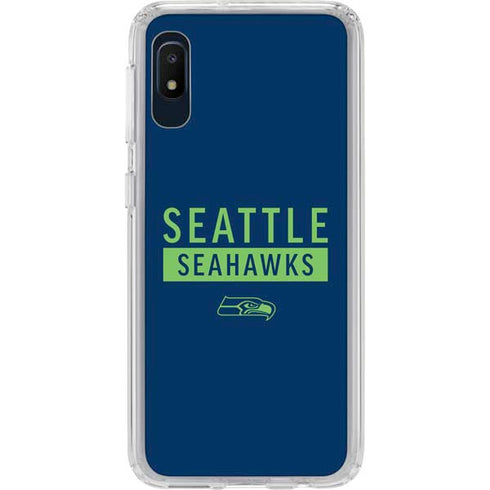 NFL Seattle Seahawks Blue Performance Series Galaxy A10e Clear Case