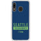 NFL Seattle Seahawks Blue Performance Series Galaxy A20 Clear Case