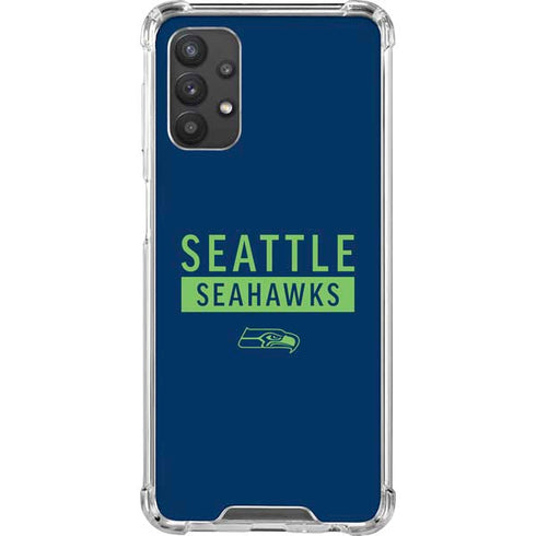 NFL Seattle Seahawks Blue Performance Series Galaxy A32 5G Clear Case