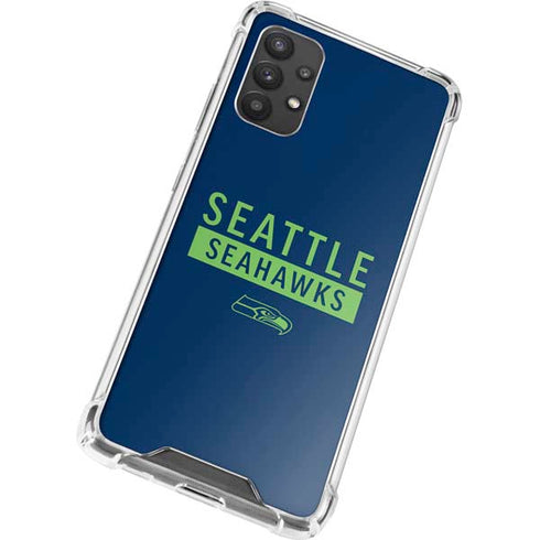 NFL Seattle Seahawks Blue Performance Series Galaxy A32 5G Clear Case