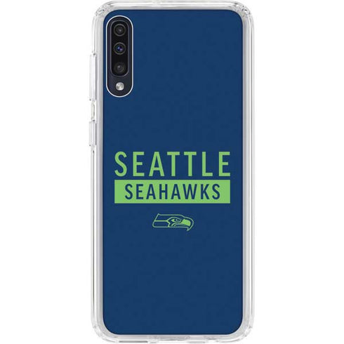 NFL Seattle Seahawks Blue Performance Series Galaxy A50 Clear Case