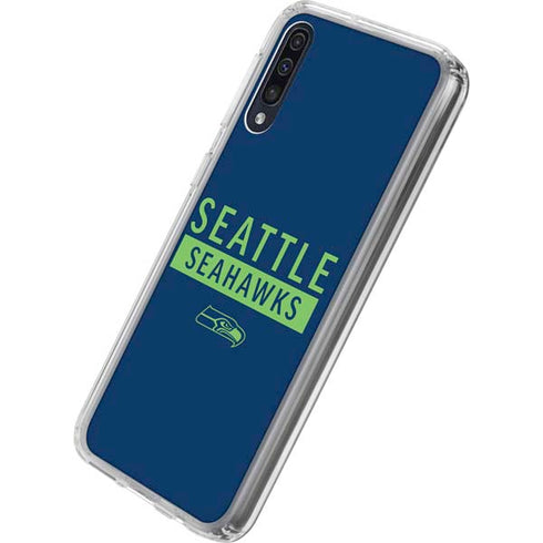 NFL Seattle Seahawks Blue Performance Series Galaxy A50 Clear Case
