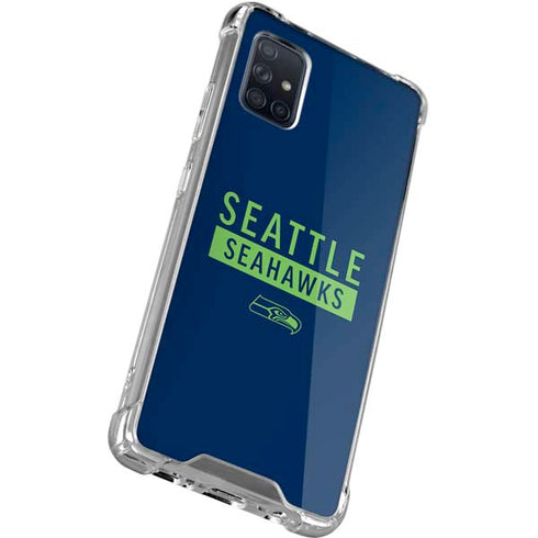 NFL Seattle Seahawks Blue Performance Series Galaxy A51 5G Clear Case