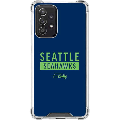 NFL Seattle Seahawks Blue Performance Series Galaxy A52 5G Clear Case