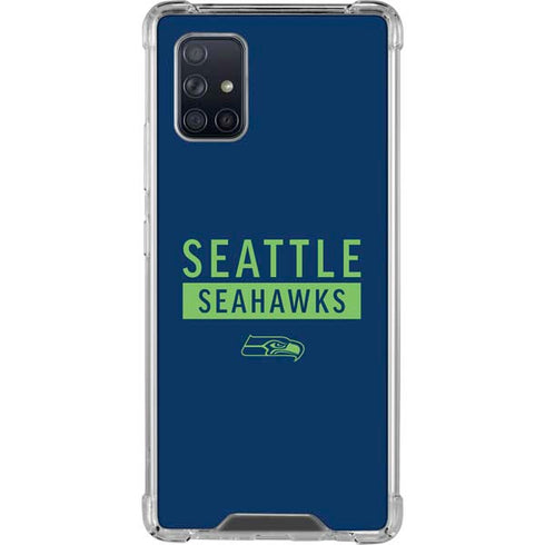 NFL Seattle Seahawks Blue Performance Series Galaxy A71 5G Clear Case